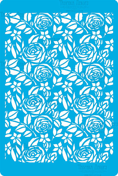 Stencil for crafts 15x20cm "Magic garden background" #293