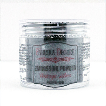 Puder do embossingu Srebrny Vintage, 20ml