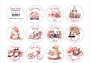 Journaling stickers set #1-137