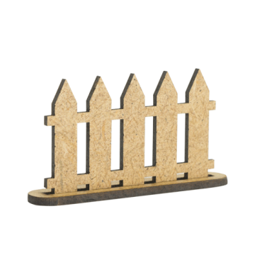 3D figures for decorating dollhouses and shadow boxes, Fence, Bench, Birdhouse, Set #61 - 2 3D figures for decorating dollhouses and shadow boxes, Fence, Bench, Birdhouse, Set #61 - 2