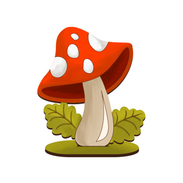 Figurine for painting and decorating #541 "Mushroom" - 2