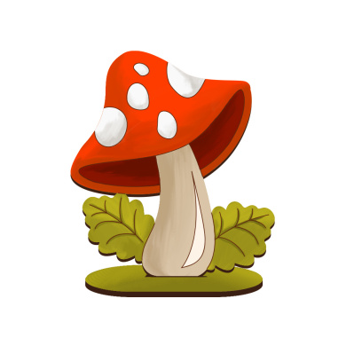 figurine for painting and decorating #541 "mushroom" - 2