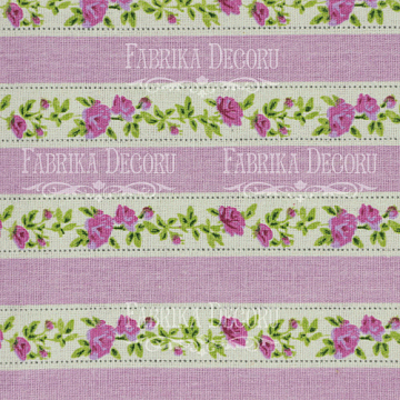 Fabric cut piece 35X75 Flower strips