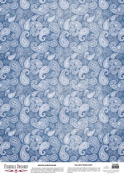 Deco vellum colored sheet Paisley, A3 (11,7" х 16,5")