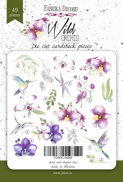 Set of die cuts Wild Orchid, 49 pcs - 2