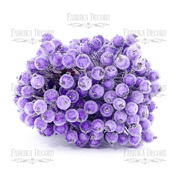 Set of sugar guelder rose berries Lilac, 20pcs