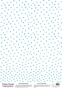 Deco vellum colored sheet Blue dots, A3 (11,7" х 16,5")
