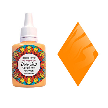 Деко Гласс Opak Farbe, Orange, 30ml