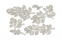 набор чипбордов веточки с цветами 10х15 см #773 