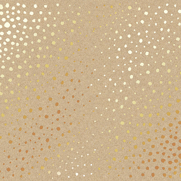 Blatt einseitiges Papier mit Goldfolienprägung, Muster Golden Maxi Drops Kraft #1, 12"x12"