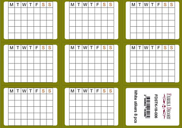 Set of stickers for journaling and planners #18-006
