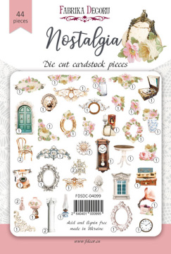 Set of die cuts Nostalgia, 44 pcs - 2 Set of die cuts Nostalgia, 44 pcs - 2