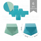 Набор картонных заготовок #009 color_Azure-turquoise Набор картонных заготовок #009 color_Azure-turquoise