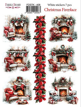 Set of stickers 5 pcs, Christmas, #408