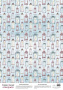 Деко веллум (лист кальки с рисунком) Фонари, А3 (29,7см х 42см)