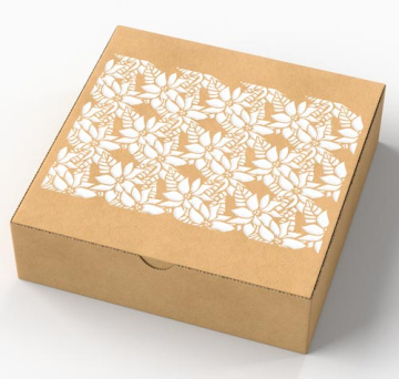 Stencil for crafts 15x20cm "Poinsettia background" #239 - 2