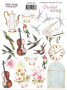 Set of stickers 21 pcs Orchid song 168