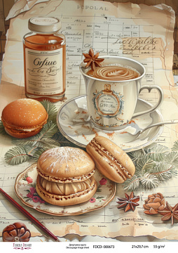 Decoupage-Karte #0673, 21x29,7 cm