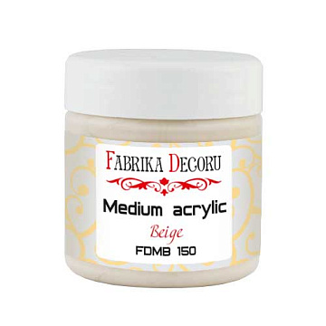 Mittleres Acryl. Farbe Beige, 150ml