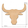 Артборд Голова быка 30х26 см