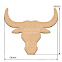  Art board Bull head 30х26 cm - 0