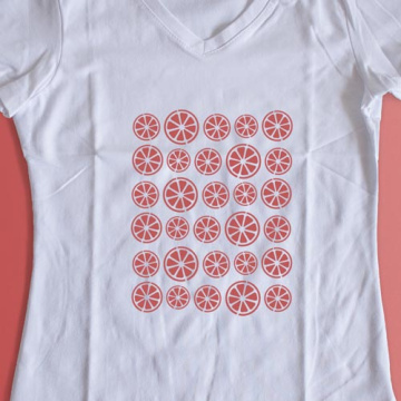 Stencil for crafts 15x20cm "Orange wedges maxi" #222 - 2