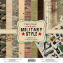 Zestaw papieru do scrapbookingu Military style 30,5x30,5cm