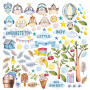 Double-sided scrapbooking paper set Cutie sparrow boy 12"x12", 10 sheets - 11