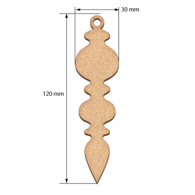 Blank for decoration New year tree toy 9, #440 - 2