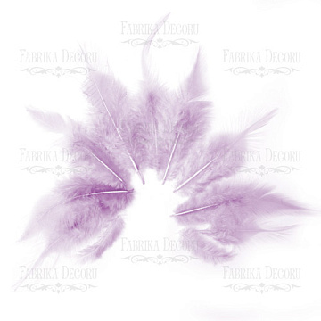 Feathers set with a tail "Lilac"
