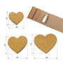 Set of gift boxes Kraft in Eco style, Heart-1, #13 - 2