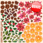 Double-sided scrapbooking paper set Botany winter 8"x8", 10 sheets - 13
