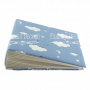 Blankoalbum mit weichem Stoffeinband Blaue Wolken 20cm x 20cm