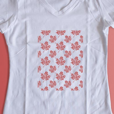 трафарет многоразовый 15x20см кленовые листья фон #237 фабрика декору - 2