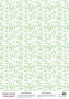 Деко веллум (лист кальки с рисунком) Листья бамбука, А3 (29,7см х 42см)