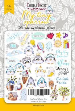 Set of die cuts My tiny sparrow boy, 56 pcs - 2