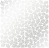 лист односторонней бумаги с серебряным тиснением, дизайн silver leaves mini, white, 30,5см х 30,5см