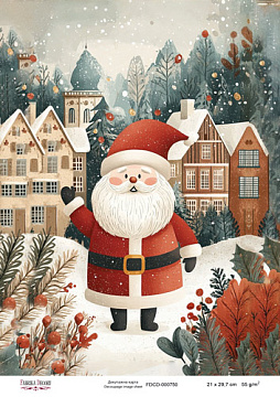 Decoupage card «Christmas Tale» #000750, 21cm x 29,7cm