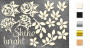 Chipboard embellishments set, "Shabby garden" #183