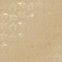 Sheet of single-sided paper with gold foil embossing, pattern Golden Flamingo Kraft, 12"x12"
