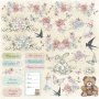 Double-sided scrapbooking paper set Baby Shabby 12"x12", 10 sheets - 0