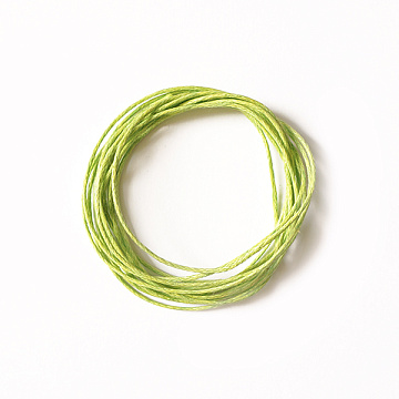 Round wax cord, d=1mm, color Light green