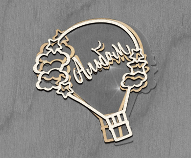 Заготовка мега шейкера Фигурная рамка Шарик color_Light_milk - 2