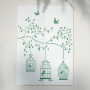 Stencil for crafts 15x20cm "Paradise tree" #150 - 0