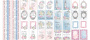 Double-sided scrapbooking paper set Shabby love 12"x12", 10 sheets - 10