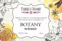 Набор открыток для раскрашивания аква чернилами Botany winter 8 шт 10х15 см