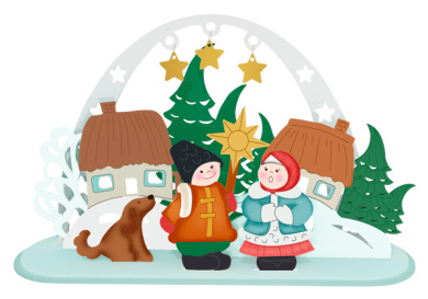 diy wooden coloring set, desk composition "christmas in the village", #035 - 2