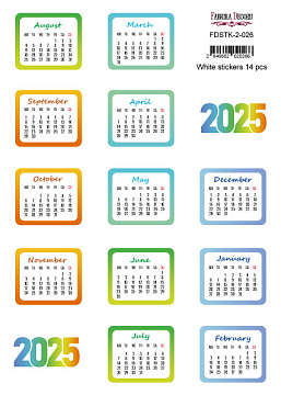 Set of stickers for journaling and planners #2-026 2025