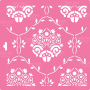 Stencil for decoration XL size (30*30cm), Eliza pattern #098