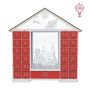 Advent calendar "Fairy house with figurines" for 25 days with cut out numbers, LED light, DIY - 7